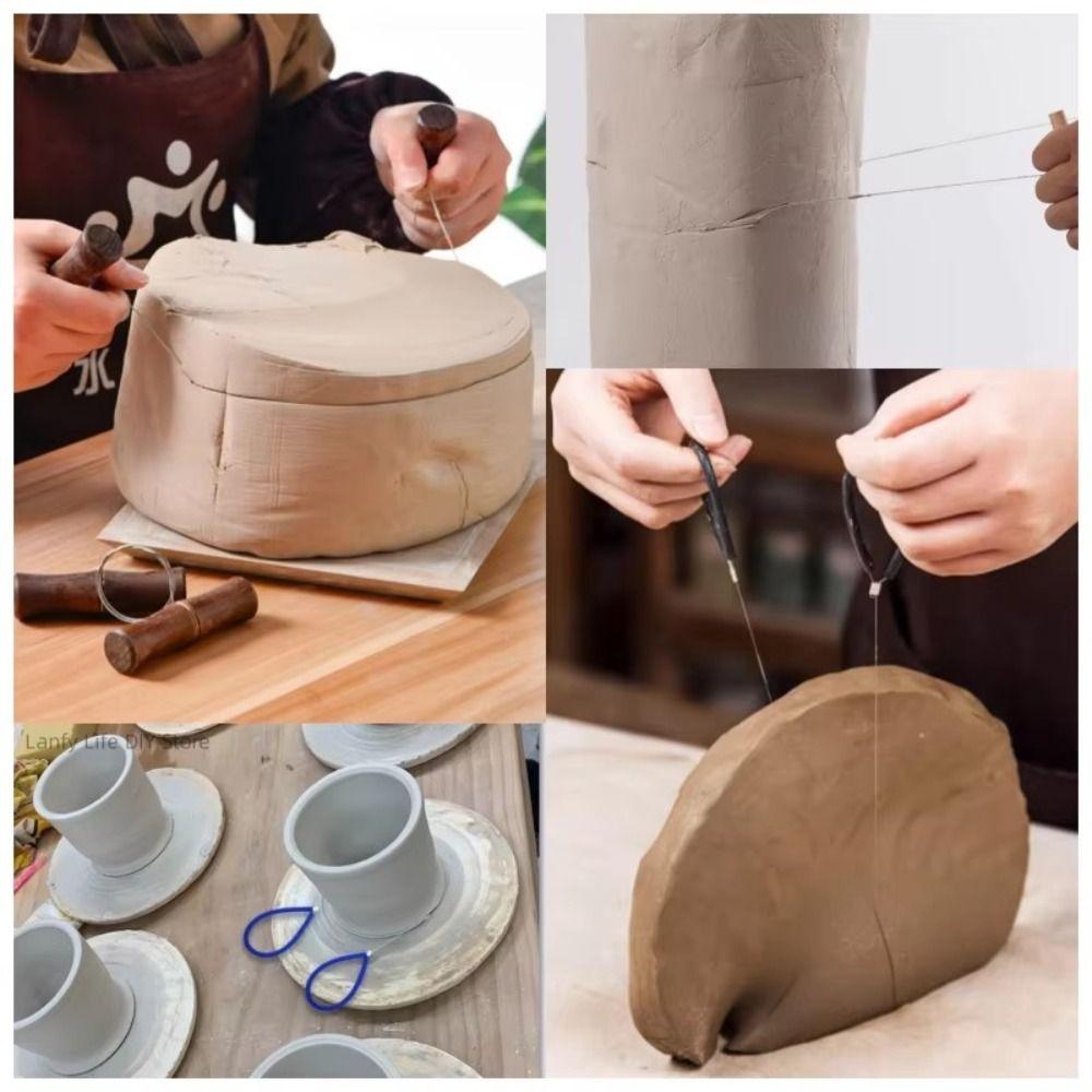 Гончарное дело Сделай сам Керамика Стальная проволока Волочение проволоки Резак для глины Глиняная скульптура Линия для резки глины