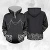 Autumn 3D Printed Hoodies Fashionable Casual Sports Long Sleeved Women's Hooded Sweatshirts for Daily Outfits