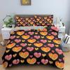 Love Duvet Cover Set Colourful Heart Shaped Comforter Cover King Queen Size With Pillowcase For Boys Girls Polyester Bedding Set