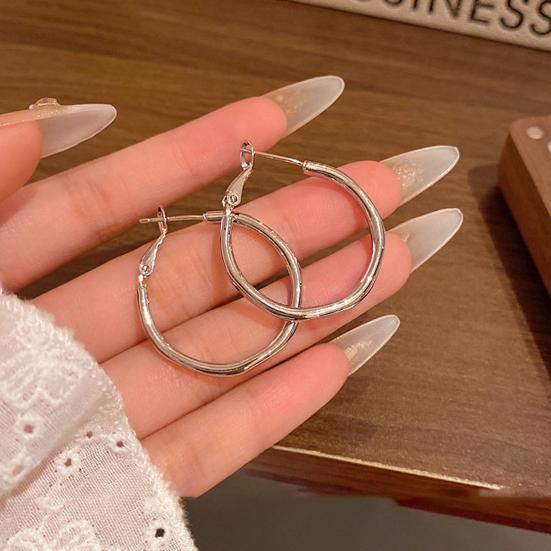 1 пара женских серег, нерегулярный круглый дизайн, легкие, блестящие круги