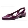 New Fashion Casual Sandals Female Korean Style Shallow Mouth Flat Outer Wear Jelly Sandals and Slippers (Shoes Are One Size Smaller)