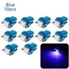 10Pcs 5050 1SMD T5 B8.5D Gauge LED Indicator Bulbs Dashboard Side Interior Dash Lights Car Lights