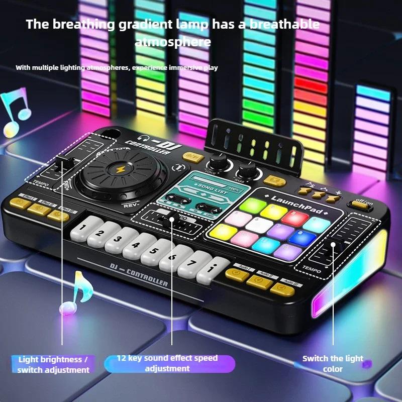Детская музыкальная игрушка Симулятор DJ-микшера Контроллер Многофункциональный электронный орган DJ-плеер Развлекательная игрушка Подарки на Рождество