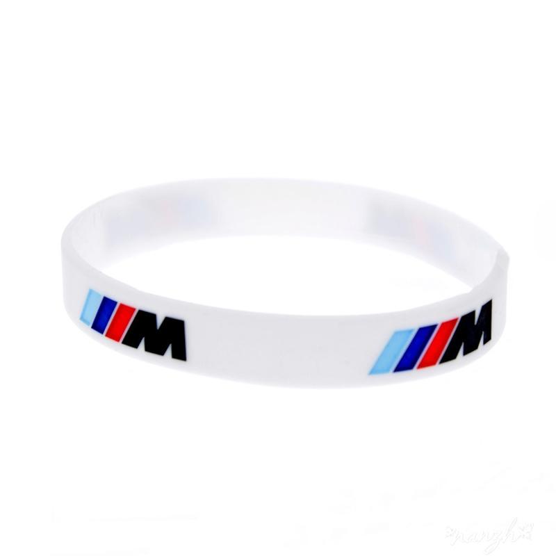 Для BMW E46 E36 E34 F10 E90 F30 E60 F30 E53 E30 E92 E87 Брелок для ключей Автомобиль M Power Силиконовый резиновый браслет Гибкий браслет