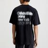 Calvin Klein Футболка с коротким рукавом и круглым вырезом, с логотипом, черная J30J322881-BEH