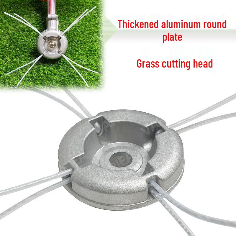 Durable Aluminum Lawn Mower Trimmer Head - No Rope Replacement Needed