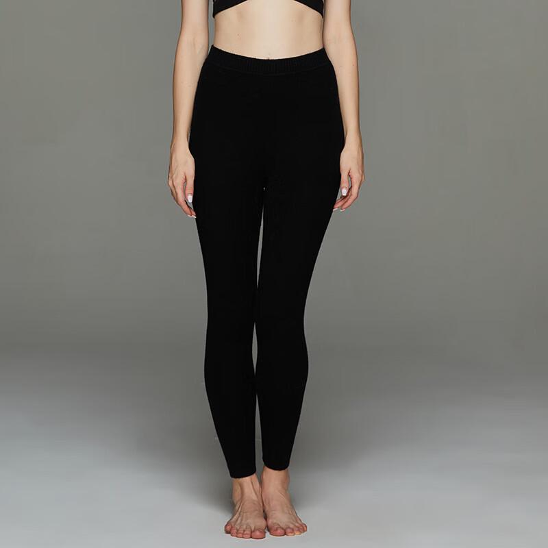 Женские вязаные теплые брюки облегающего кроя из кашемировой смеси