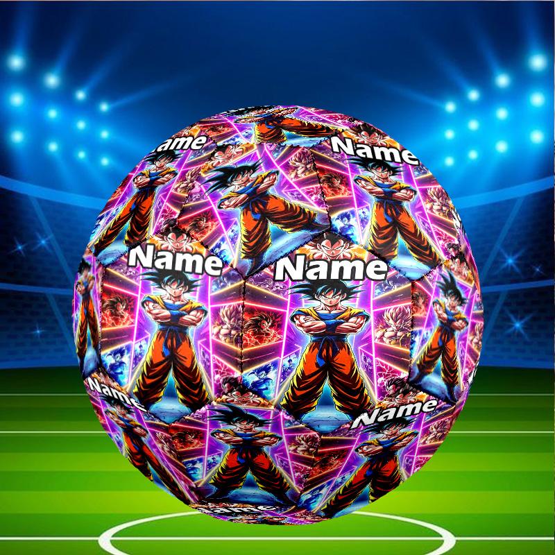 Custom Name Personalized DRAGON BALL Print Size 5 Soccer Ball Training & Match Football, for Team, Kicking, Gift for Football