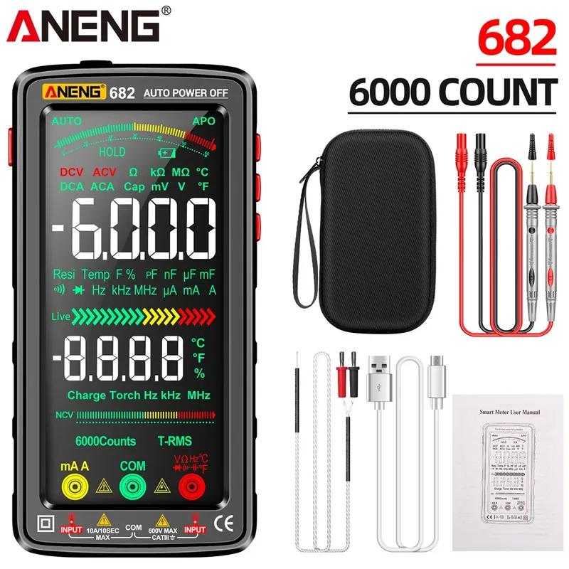 ANENG 681/682/683 Pro 6000 Count Voltage Tester Current Meter Rechargable Digital Multimeter Non-contact Electric Measuring Tool