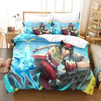 Комплект постельного белья Game Overwatch Kiriko Heads для мальчиков и девочек Twin Queen Size Пододеяльник Наволочка Кровать Дети Взрослые Домашний текстиль
