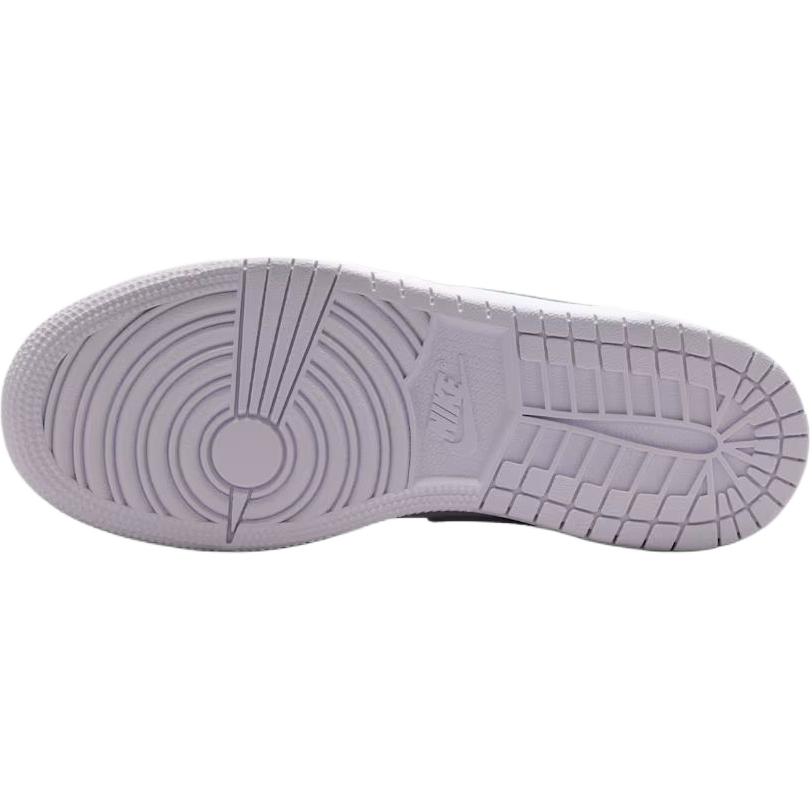 Кроссовки Air Jordan 1 Low GS Violet Mist для детей Розовые Barely-Grape Белые 553560-502