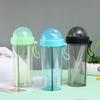 Cute Double Drinking Cup Large Capacity Water Bottle Convenient Tea Kettle Summer