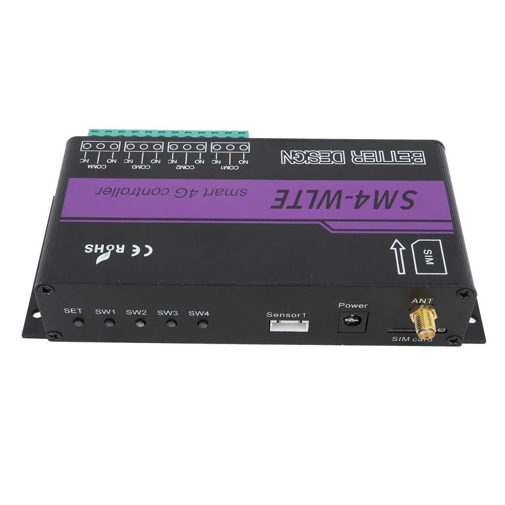 4-канальный 4G SMS-контроллер сигнализации 4G Контроллер доступа к мобильному телефону APP WEB Термопара PT100