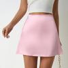 Women's Spring Summer Satin Skirt A-line Skirt Pleated Skirt High Waist