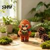 Small Animal Decoration Handmade Knitted Doll for Kids, Soft Crochet Forest Plush Toy, Healing Gift Friends Cute Hand Woven Stuffed Doll, Unique