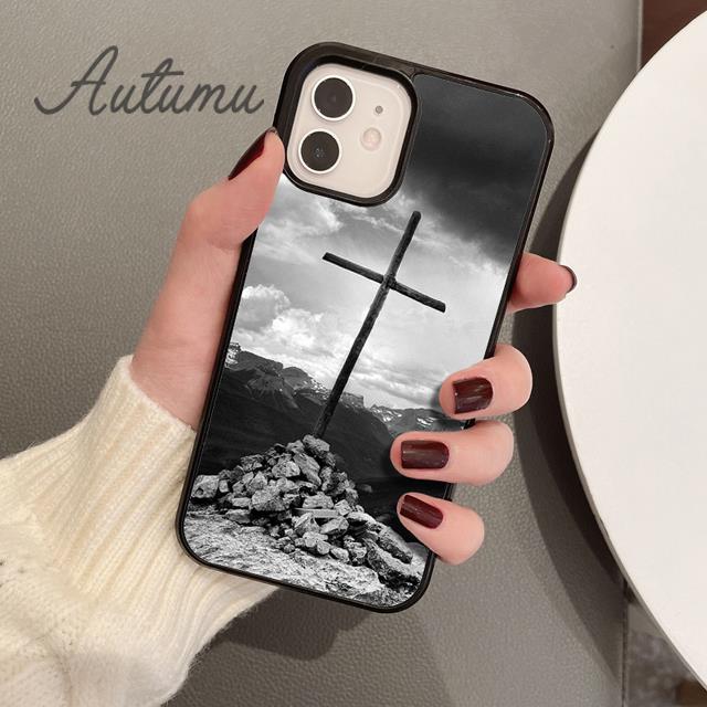 Чехол для телефона с крестом на библейском христианском католике для iPhone 11 12 13 14 Pro Max mini XR XS SE 2020 6S 7 8 Plus Galaxy S21 S22