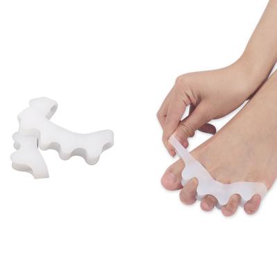 Разделитель пальцев ног, корректор для пальцев ног с пятью отверстиями, выпрямитель для пальцев ног, для лечения искривленных мизинцев, накладывающихся друг на друга мозолей, облегчение боли