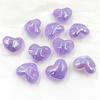 10Pcs Back Hole Peach Heart Dazzling UV Beads Three-dimensional Jewelry Accessories DIY Earrings Fashion Necklace Bracelet Materials Handmade