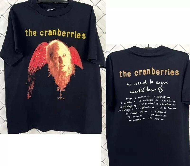 The Cranberries Tour 1995’s Tshirt 2 Side Black tee Unisex Classic Style S5XL Unisex T-Shirt