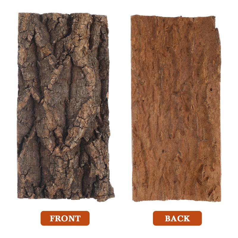 3Pcs Bark Decoration Premium Cork Background Reptile Tank Terrarium Decorative Nament Fish Tank Accessory Bark Reptile Supply