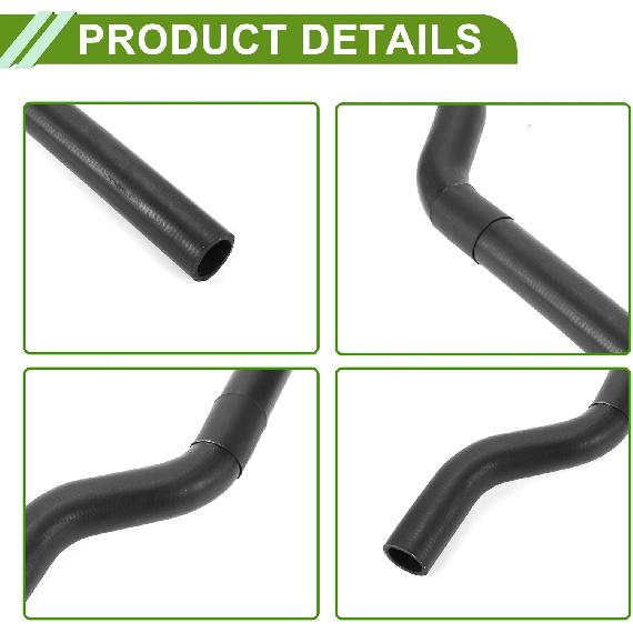 No.1657174191 Radiator Coolant Hose for Toyota Camry 1992-2001 Good Sealing Black Upper Heater Hose Rubber 1 Pc