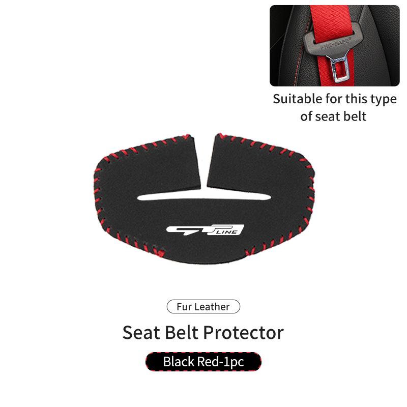 2PCS Car Seat Belt Anti Scratch Buckle Protector Cover Accessories For KIA gt gtline Xline ceed Forte RIO STINGER Seltos K3 K4 HP4