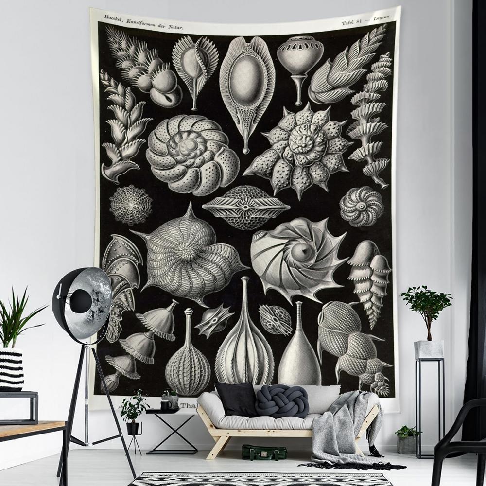 Пример морской жизни, картина, гобелен, настенная карта Таро, хиппи, богемный стиль, психоделическое искусство, домашний декор