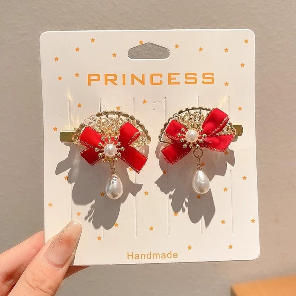 Tassels Japanese Kimono Headwear Bow New Year Bow Hairpin Chinese Tassel Fan Hairpin Decorations