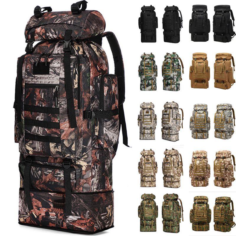 Military 70l80l100loutdoor Rucksack Tactical Backpacks Camping Hiking Trek Bag