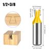 Набор из 5 шт. 12 мм 1/2-дюймовых хвостовиков для соединения «ласточкин хвост» 14 градусов для деревообработки, гравировки, фрезы для дерева