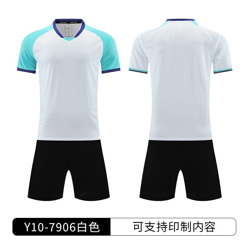 Kids Soccer Jersey Set Quick Dry Short Sleeve Training Kit Boys Girls Football Practice Match Uniform