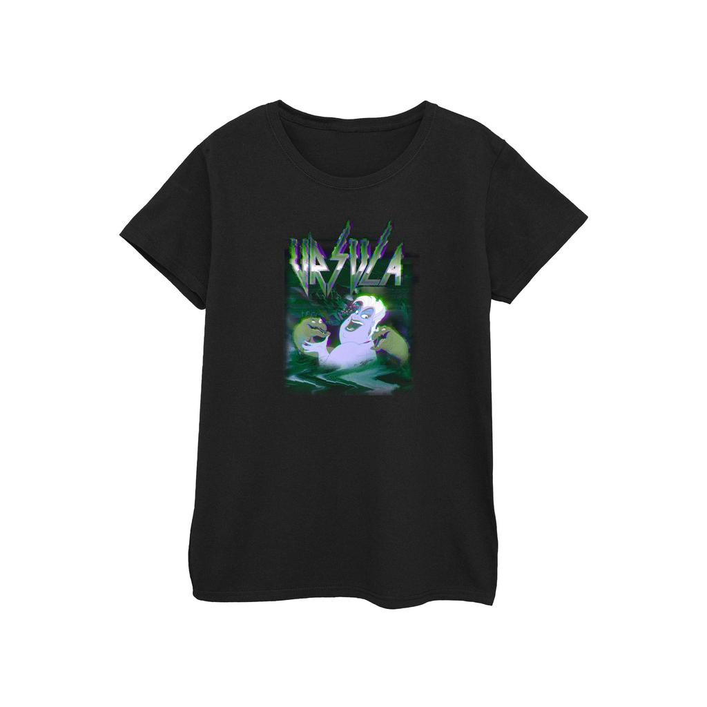 Disney Womens/Ladies Ursula Glitch Cotton T-Shirt