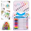 8pcs New Clothes Textile Markers Fabric  Pens Arts Crafts T-shirt Painting Pen