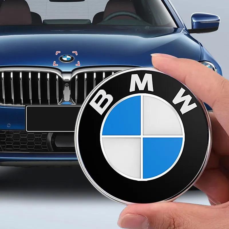 2Pcs 74mm 82mm For BMW Emblem E46 E90 E60 F30 F10 E39 E36 F20 G30 G20 E87 E92 E91 E30 X1Hood Car Front Bonnet Logo Trunk Cover QF1