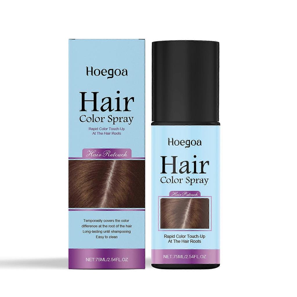 Limited time!!Hoegoa Disposable Touch-Up Spray (Light Brown) - Long-Lasting Coverage, Easy To Wash, Portable, Daily Hair Color Touch-Up, Gentle And Na