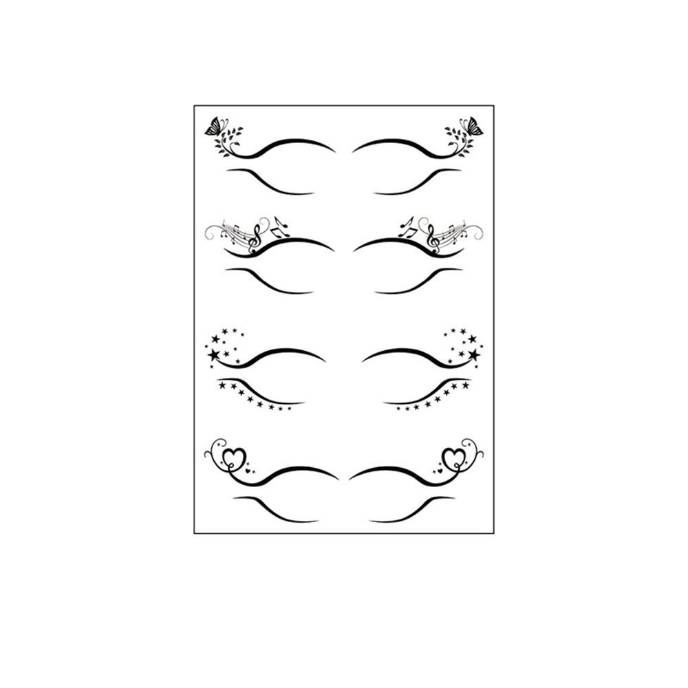 Наклейка для макияжа ресниц, водонепроницаемая наклейка для теней для век, татуировки на Хэллоуин