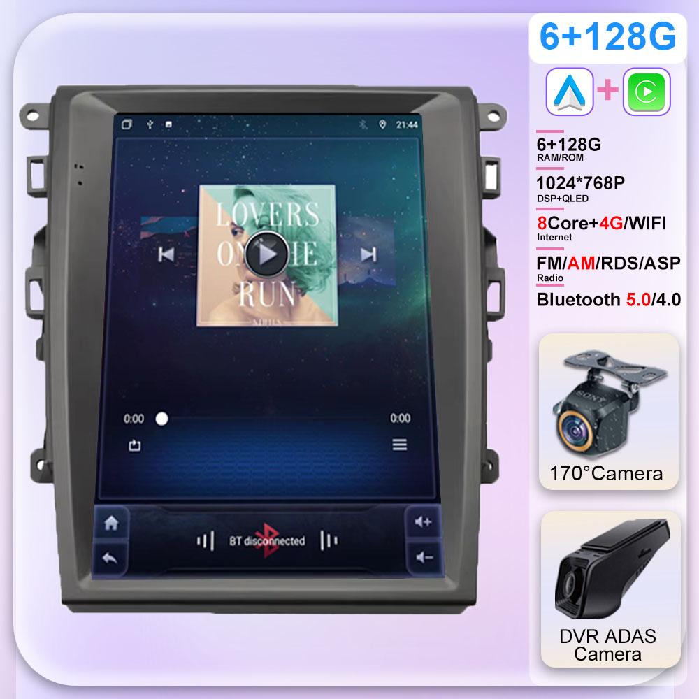 9,7-дюймовый автомобильный Android для Mondeo Fusion Mk 5 2013-2018 Автомагнитола с высокопроизводительным процессором HDR QLED Экран 5G WIFI BT Нет 2Din Carpla