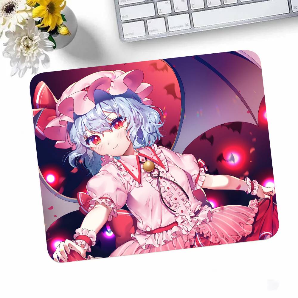 Anime Touhou Project Remilia Scarlet Mousepad Small LockEdge Mouse Pad For Gamers Computer Desk Pad Rectangular Anti-slip Rubber