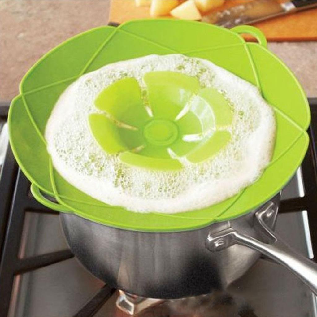 Крышка пробки для разлива Силиконовая крышка для защиты от кипения предотвращает появление кастрюли Кухонный инструмент