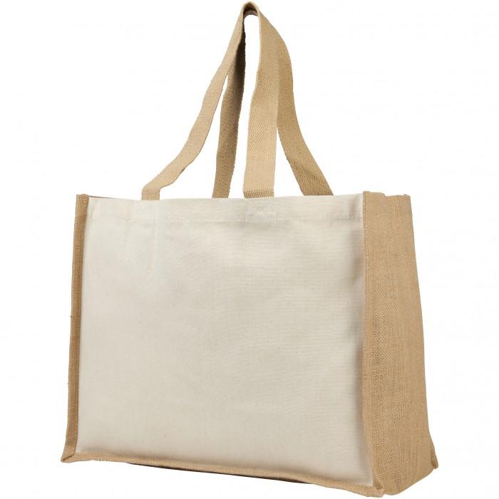 Bullet Varai Canvas/Jute Shopping Tote Bag