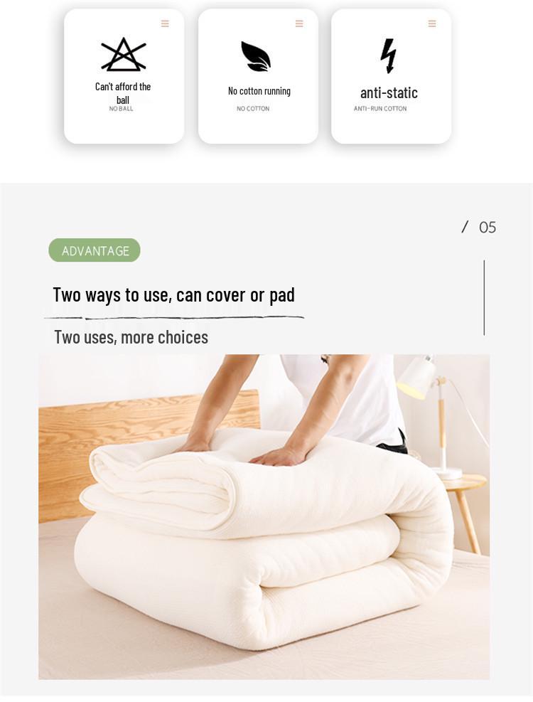 Одеяло из хлопка Синьцзян: Всесезонное одеяло с хлопковым наполнителем для студентов и общежитий