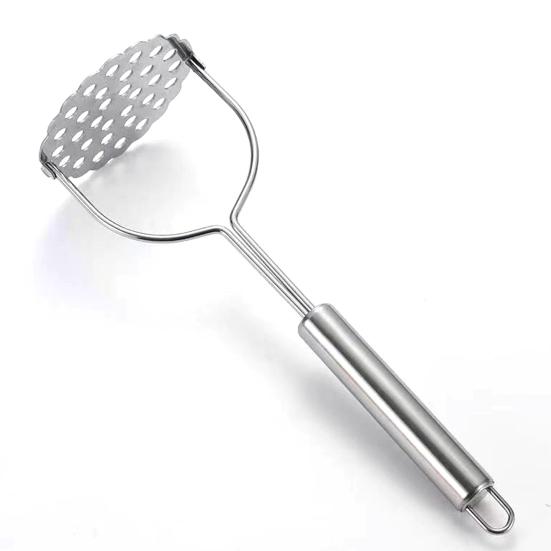 2 шт. Толкатель для картофеля из нержавеющей стали, сверхмощный встроенный кухонный инструмент с эргономичной ручкой для авокадо, фасоли, фруктов и овощей