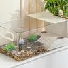 Аквариум для черепах Клетка для черепах Прозрачная зона Обитатель с местом для баскинга для раков крабов гекконов амфибий рыб мелких домашних животных вольер