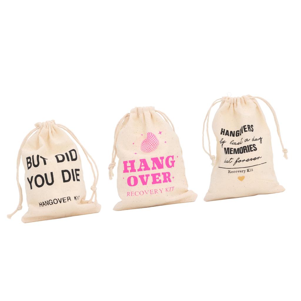 6pcs Bachelor Party Gift Bags with Drawstring Linen Party Favors Bachelor Bridal Shower Pouches for