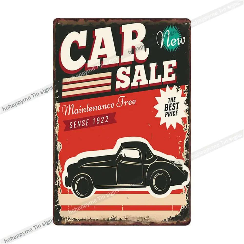Винтажная металлическая табличка CAR WASH Идеальный декор для автозаправки Гаража Клуба Дома Прочный жестяной знак Художественная роспись Размер x см