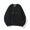 High Street Trend Brand ESSENTIALS Fleece-Lined Heavyweight Flocked Letter Hoodie for Men & Women