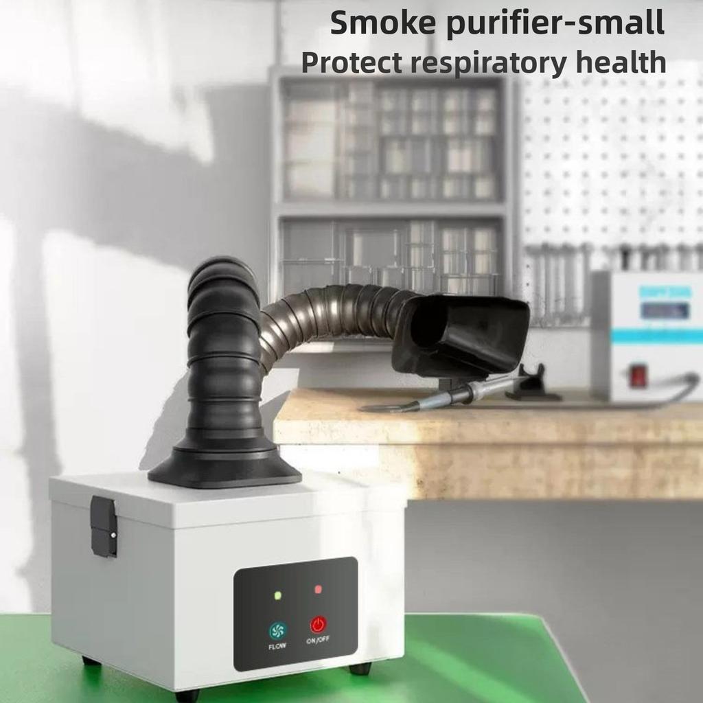 Soldering Fume Extractor Smoke Absorber Adjustable Arm Filter Purifier for Electronics Repair Workstation Lead-Free Solder Smoke