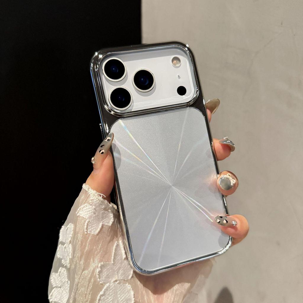 Гальванизированный чехол с текстурой CD «Аврора» для Apple iPhone 15 Pro Max, защищающий от падений