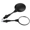 2Pcs Motorcycle Modified Folding Rearview Mirror Round Side Mirrors Replacement for KLX250 KL250