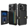 For iPhone 15 Pro PU Leather+TPU Cell Phone Case Card Slots Wallet Cover Support Magnetic Car Mount